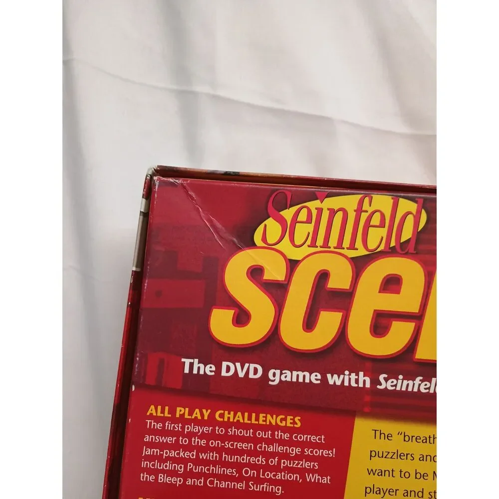 Seinfeld Scene It DVD Board Game Mattel 2008 Trivia Like New 100% Complete